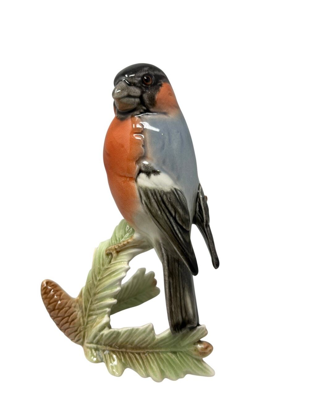Goebel Germany Male Bullfinch Dompfaff Porcelain Figurine REPAIRED 6.5”